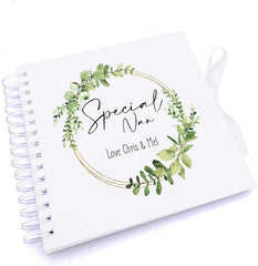 Personalised Special Nan Wreath Design Scrapbook Photo Album