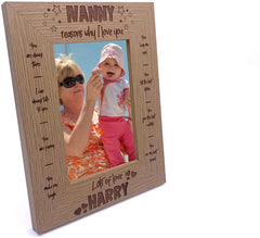 Personalised Nanny Photo Frame Gift The Reasons I Love You