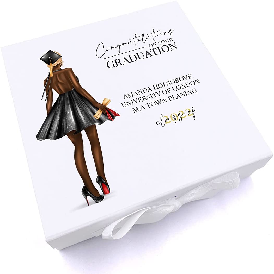 Personalised Female Girls Graduation Keepsake Memory Gift Box Gift