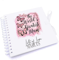 Personalised Worlds Best Mum Gift Scrapbook Photo Album