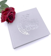 ukgiftstoreonline Your Wings Were Ready Memorial Remembrance Photo Album For 50 x 6 by 4 Photos Silver Print