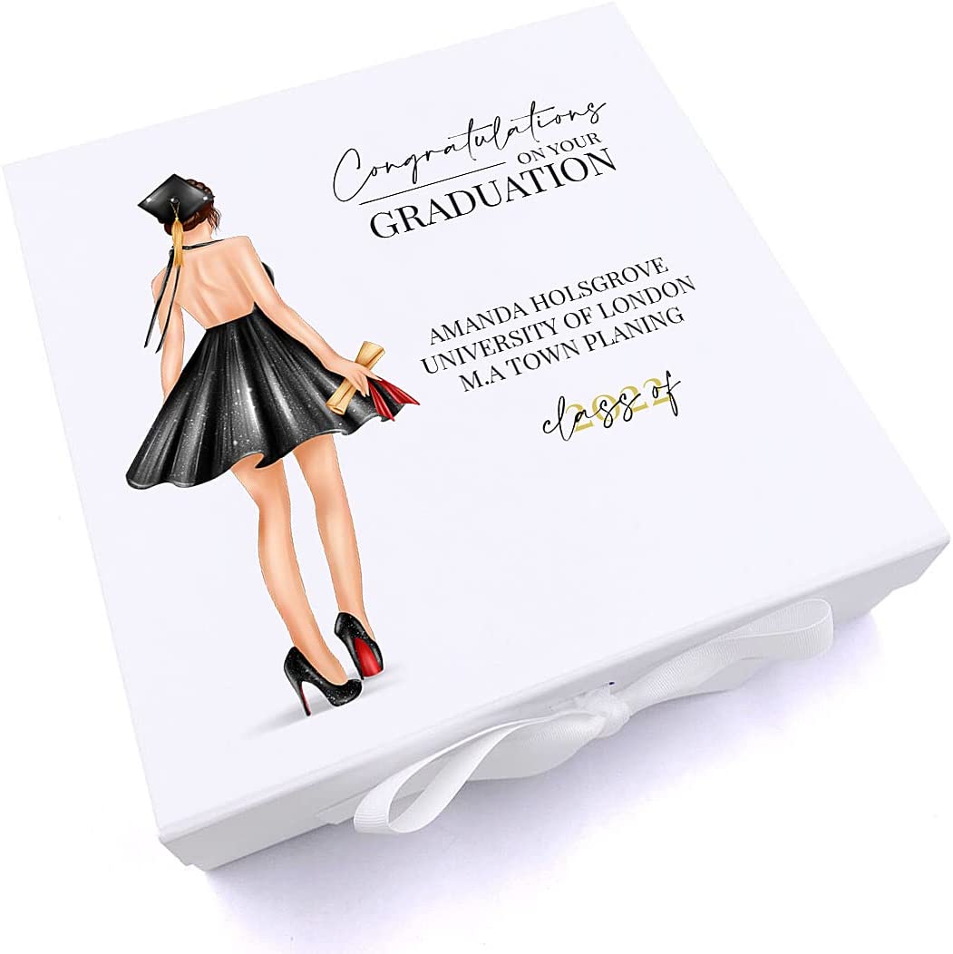 Personalised Female Girls Graduation Keepsake Memory Gift Box Gift