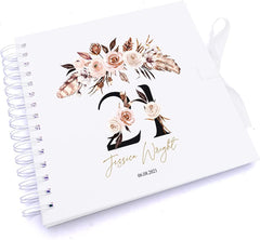 Personalised Boho Style Any Age Birthday Scrapbook Photo Album