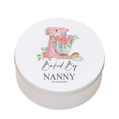 Personalised Nanny Cake Tin Baking Cookie Storage Gift