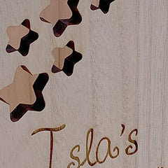 Star Themed Pencil Holder Personalised Wooden Pencil Pot Gifts For Kids