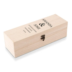 Personalised Engagement Wine or Champagne Box Gift