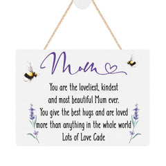 ukgiftstoreonline Personalised Mum Plaque Gift With Sentiment