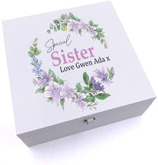 ukgiftstoreonline Personalised Special Sister Keepsake Wooden Box