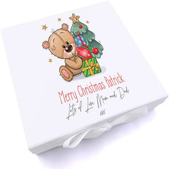 ukgiftstoreonline Personalised Merry Christmas baby Keepsake Memory Box Gift