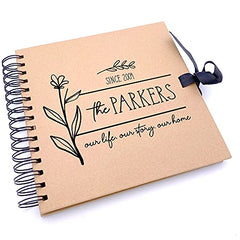 Personalised Our Story Our Life Family Sentiment Brown Scrapbook