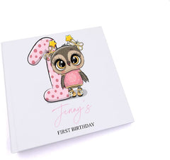 Personalised Baby Girl First Birthday Photo Album