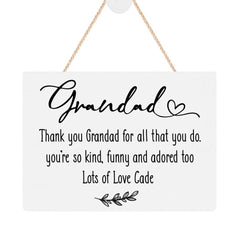 ukgiftstoreonline Personalised Grandad Plaque Gift With Sentiment