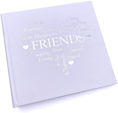 ukgiftstoreonline Friends Themed Photo Album For 50 x 6 by 4 Photos Silver Print