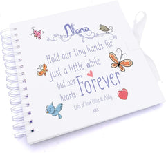Personalised Nans Hold Our Hands Scrapbook Photo Album