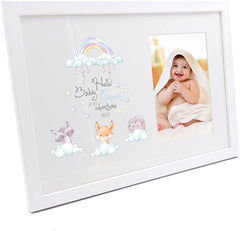 Personalised Hello Baby Let Our Adventures Begin photo frame