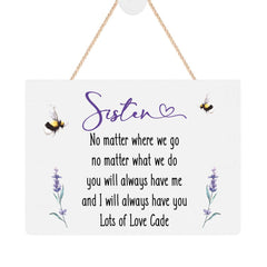 ukgiftstoreonline Personalised Sister Plaque Gift With Sentiment