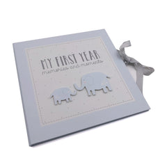 ukgiftstoreonline Baby Boy My First Year Keepsake Record Book