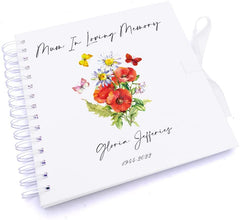 Personalised Mum Remembrance Scrapbook | Guest Book | Album