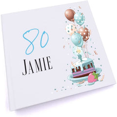 Personalised 80th Birthday Gifts for Him Photo Album