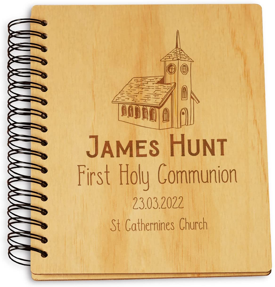 Personalised First Holy Communion Photo Album Church Design