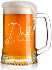 Dad Gift Personalised Engraved 1 Pint Glass Beer Tankard