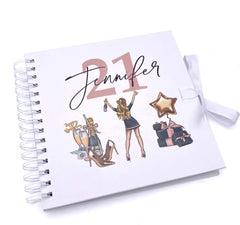 Personalised Any Age Birthday Scrapbook Photo Album Or Guest Book 18th, 21st, 30th, 40th