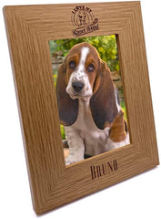 ukgiftstoreonline Personalised basset hound dog photo frame gift