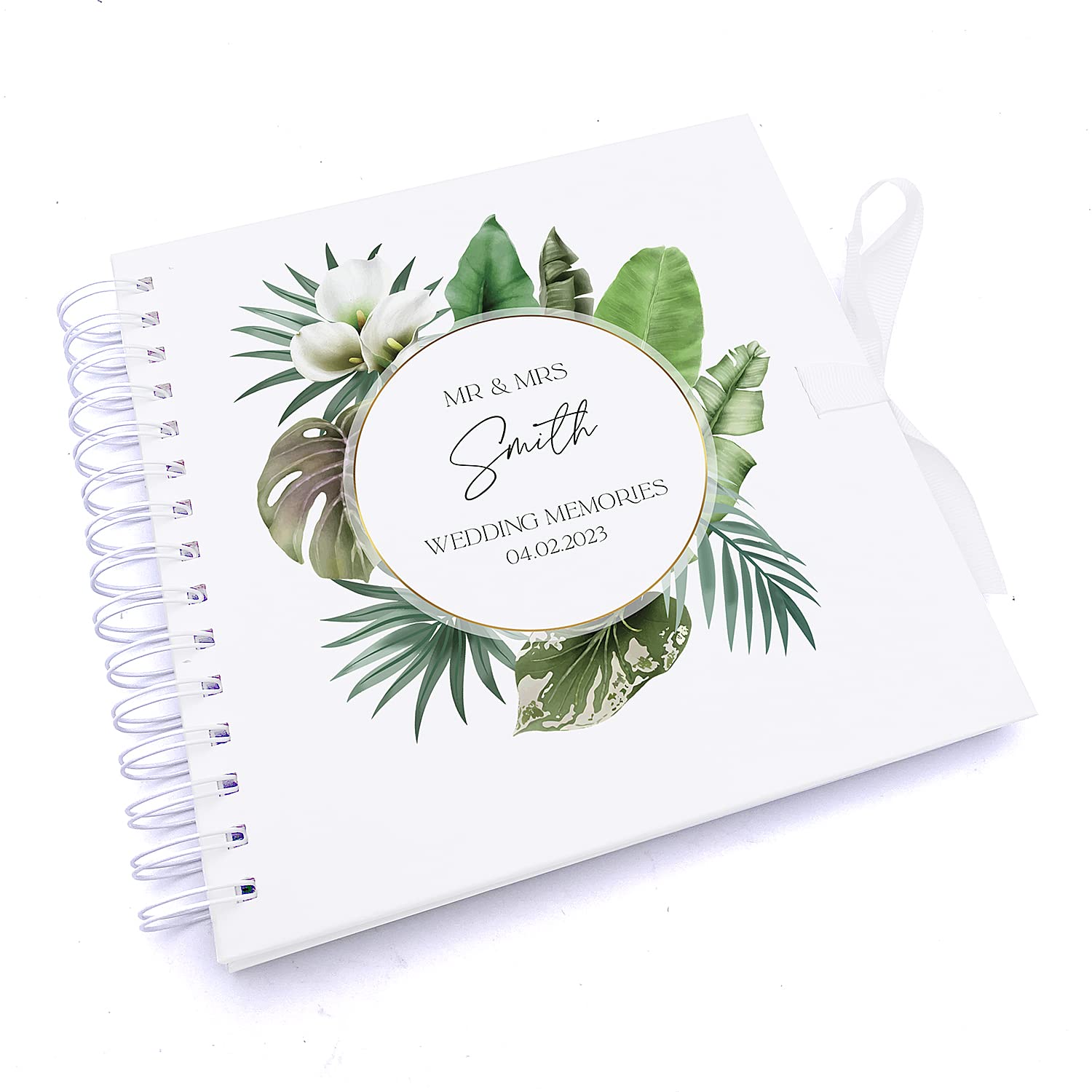 Personalised Wedding Guestbook Scrapbook Album Rainforest Theme