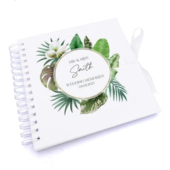 Personalised Wedding Guestbook Scrapbook Album Rainforest Theme