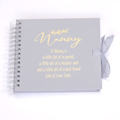 Personalised Nanny Scrapbook or Photo Album Gift With Sentiment