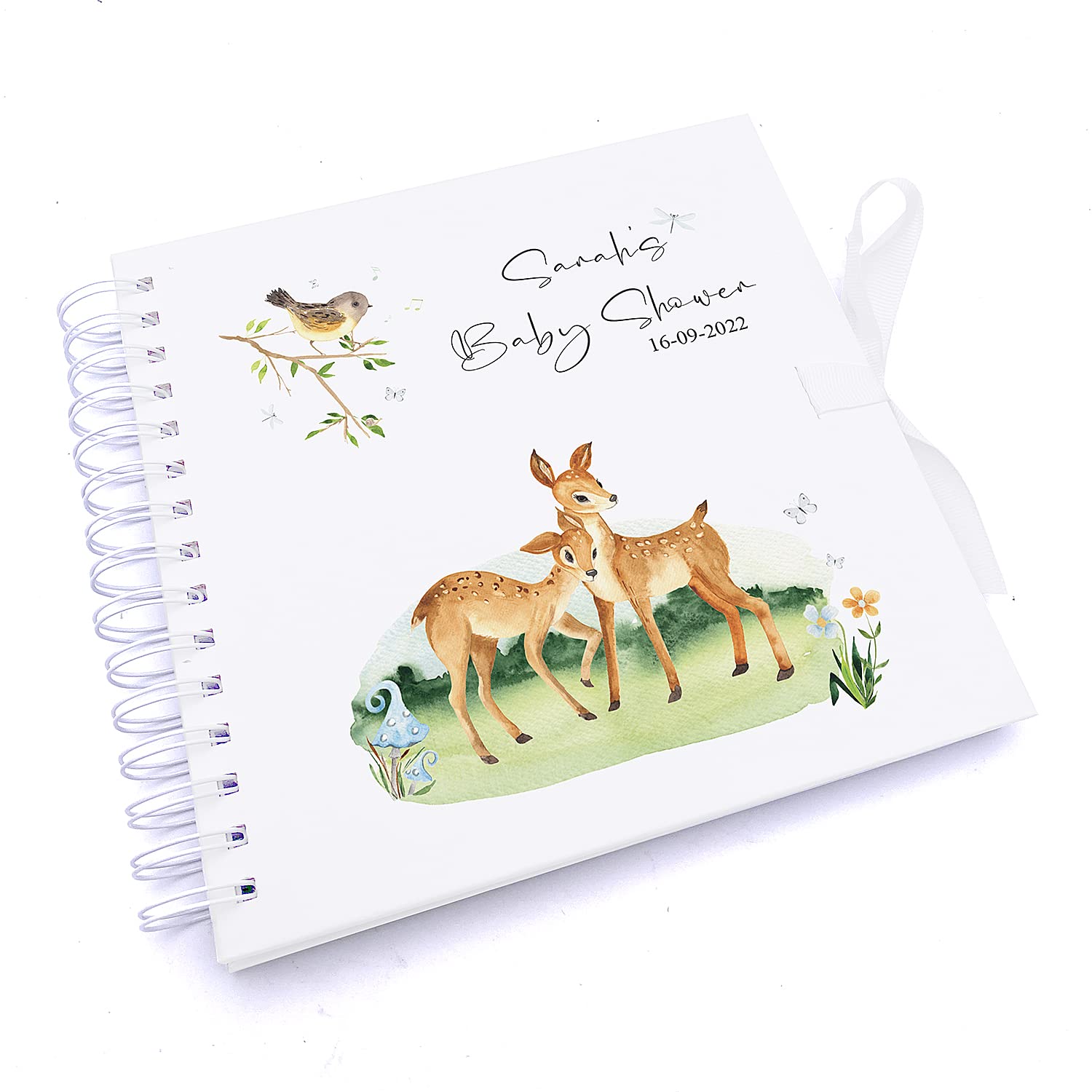 Personalised Baby Shower Scrapbook Photo album With Nature Scenery