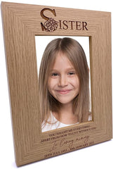 Personalised Sister In Loving Memory Remembrance Photo Frame Without You