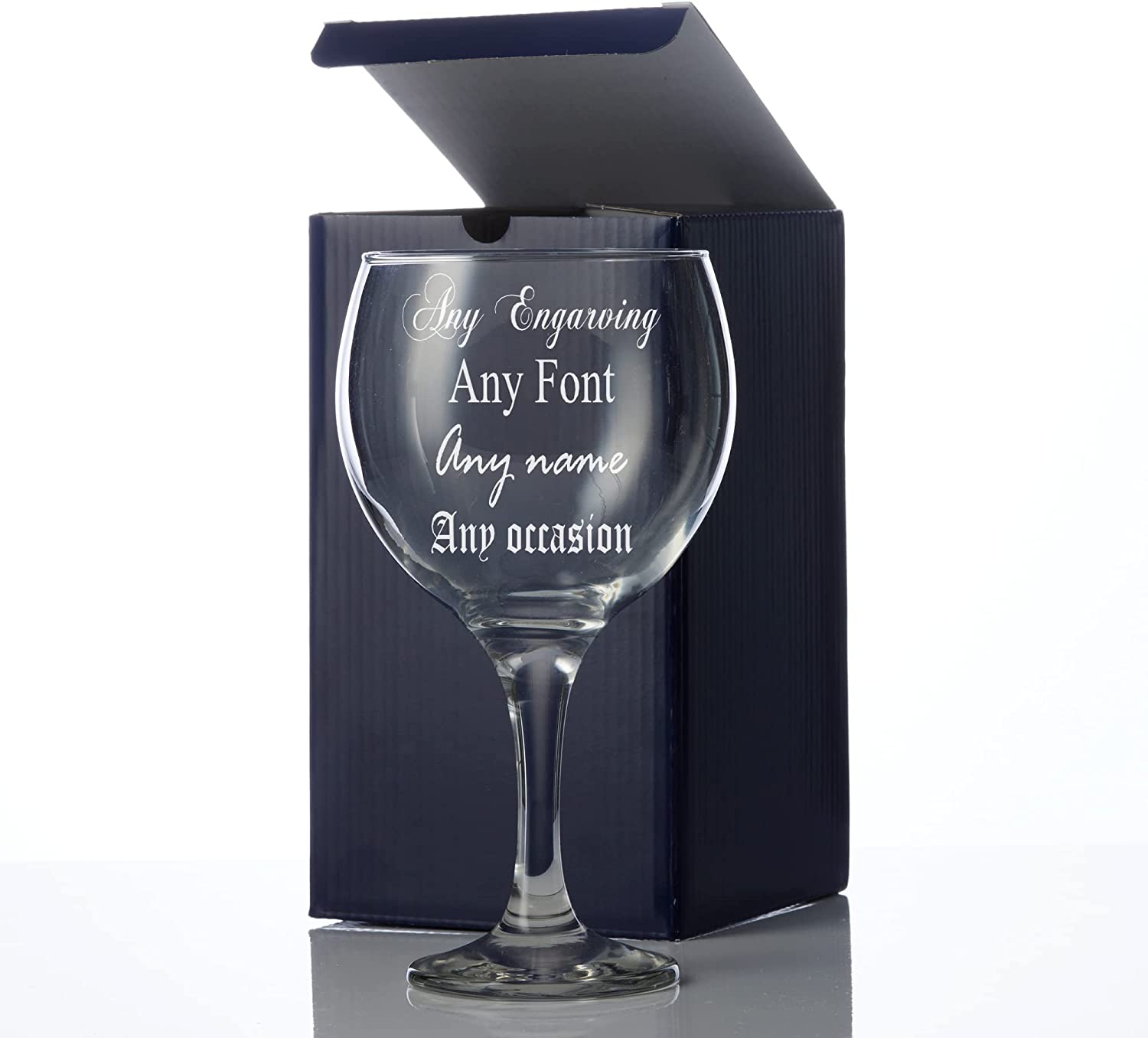 Personalised Gin Glass Cocktail Glass Any Engraving Gift Boxed