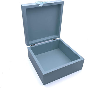Personalised Baby Boy Blue Memories Keepsake Box Love You To The Moon