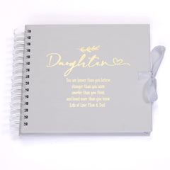 Personalised Daughter Scrapbook or Photo Album Gift With Sentiment