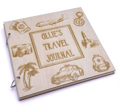 ukgiftstoreonline Personalised Travel Journal Photo Album Large Scrapbook Keepsake Gift