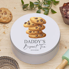 Personalised Daddy's Biscuit or Cookie Storage Gift