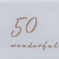 Beautiful 50th Wedding Anniversary Personalised Photo Frame