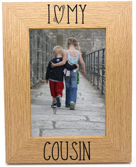 I heart my cousin photo frame