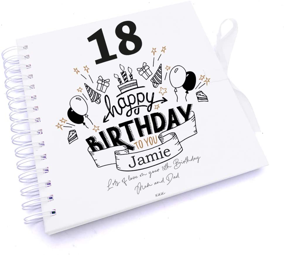 Personalised 50th Birthday Scrapbook Photo Album or Guest Book