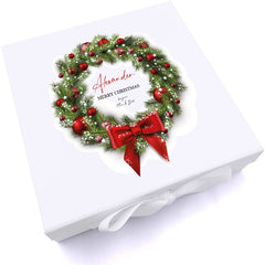 ukgiftstoreonline Personalised Merry Christmas Keepsake Memory Box