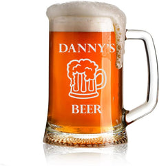 Personalised Any Name Pint Beer Tankard Glass Gift