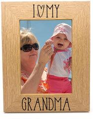 I heart my Grandma Love photo frame