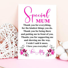 ukgiftstoreonline personalised Special Mum Print Gift