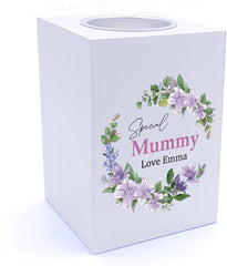 Personalised Mummy Gift Tea Light Holder