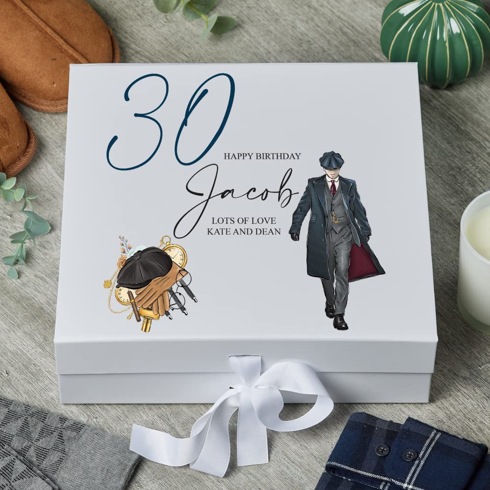 Personalised Any Age Birthday Gift Keepsake Memory Box For Him Gentleman Range 18th, 21st, 30th, 40th, 50th, 60th