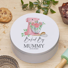 Personalised Mummy Cake Tin Baking Cookie Storage Gift