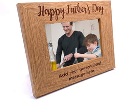 ukgiftstoreonline Personalised Happy Fathers Day Photo Frame Gift