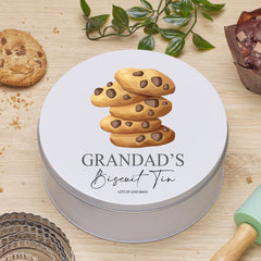 Personalised Grandad's Biscuit or Cookie Storage Gift