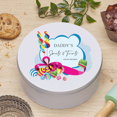 Personalised Daddy's Sweet Storage Tin Gift